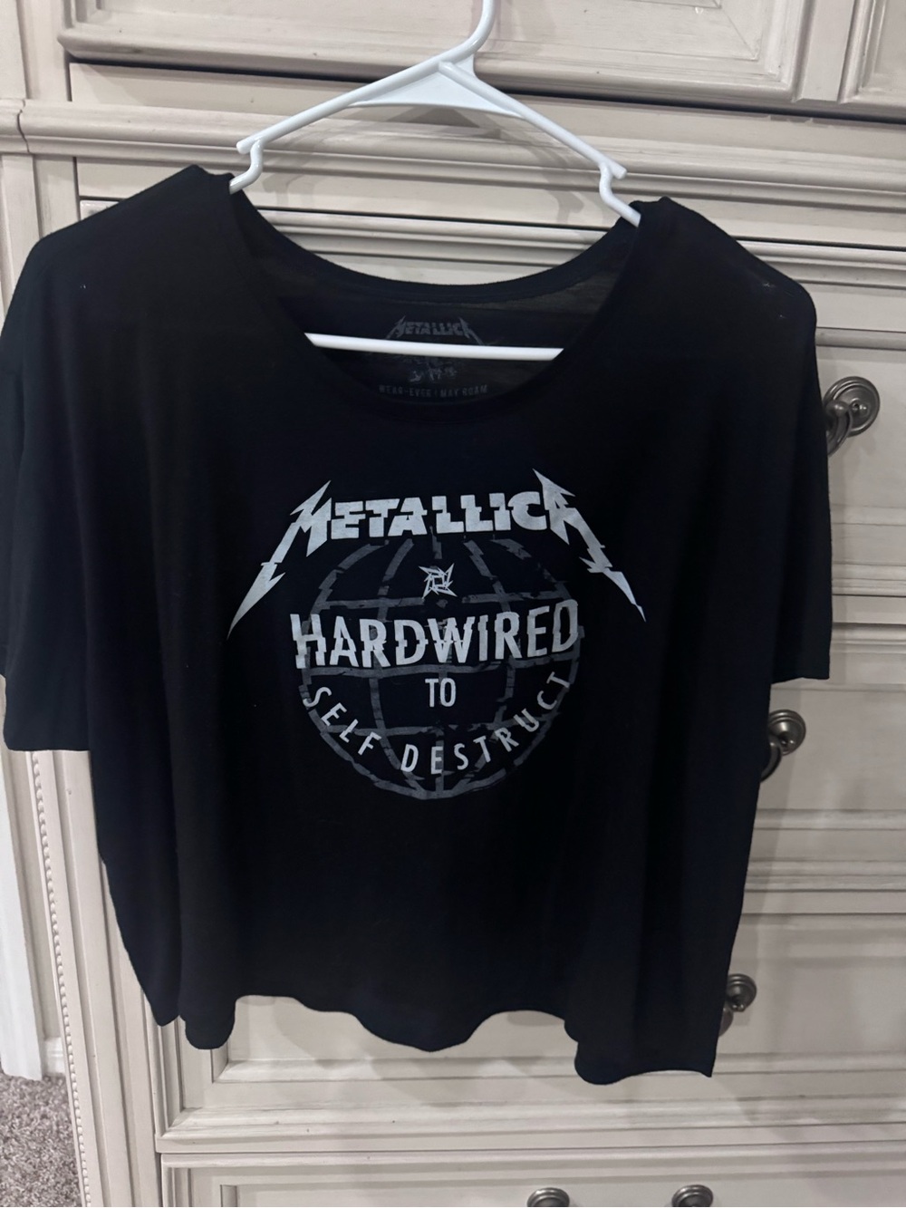 Metallica Hardwired To Self Destruct Women’s L Black Graphic Band T Shirt